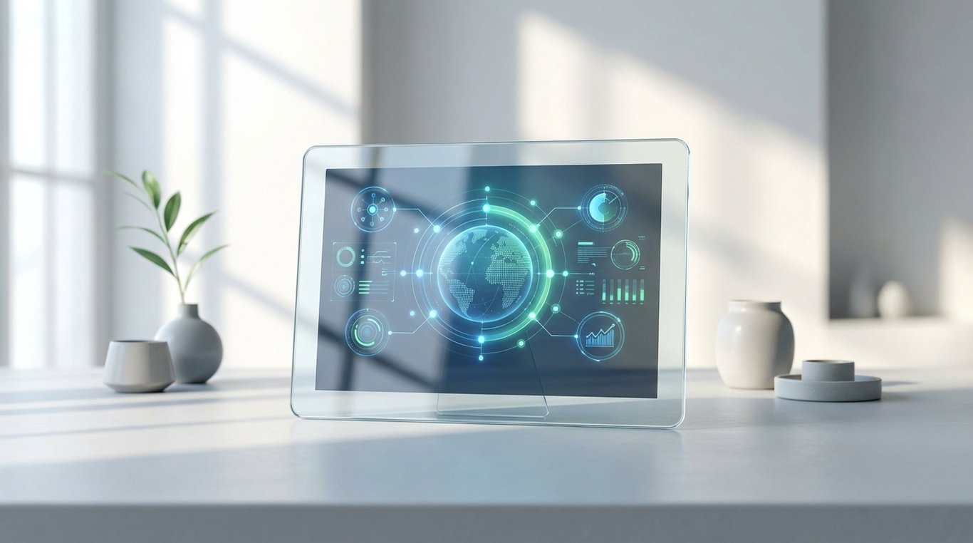 Gros plan sur des modules d'interface utilisateur illustrant des graphiques et listes de tâches en flat design moderne