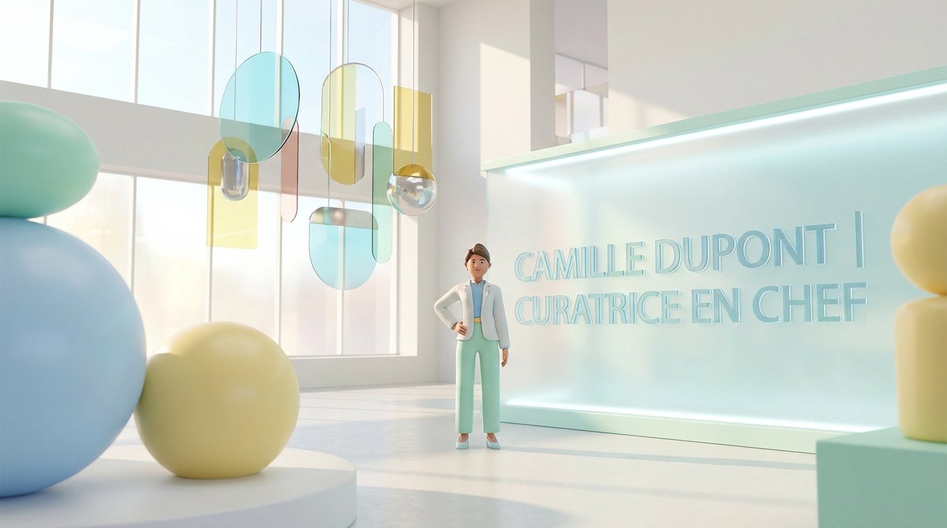 Portrait de Camille Dupont, curatrice en chef