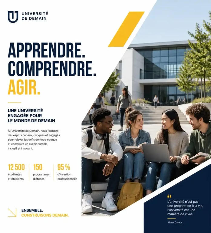 Illustration de la vie estudiantine et de l'intégration sociale