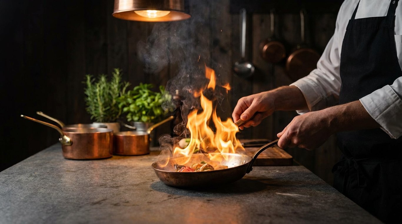 Vignette vidéo : ambiance élégante et ingrédients frais pour Epicurienne