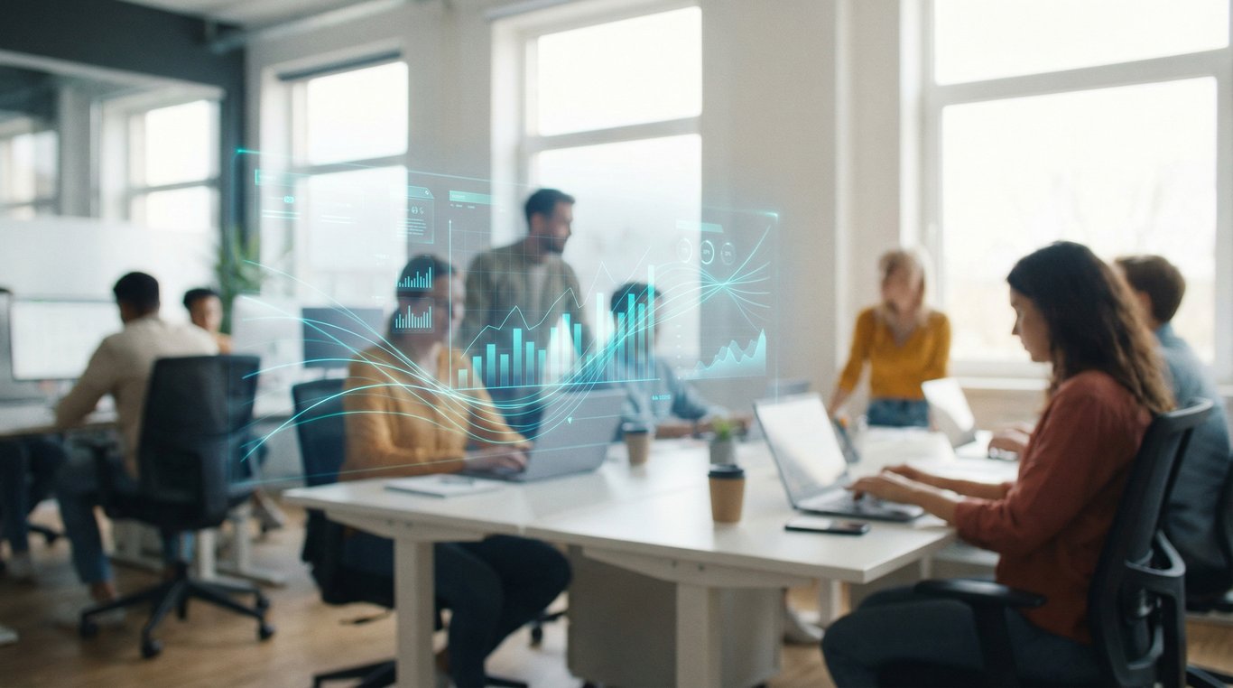 Bureau agence digitale high-tech