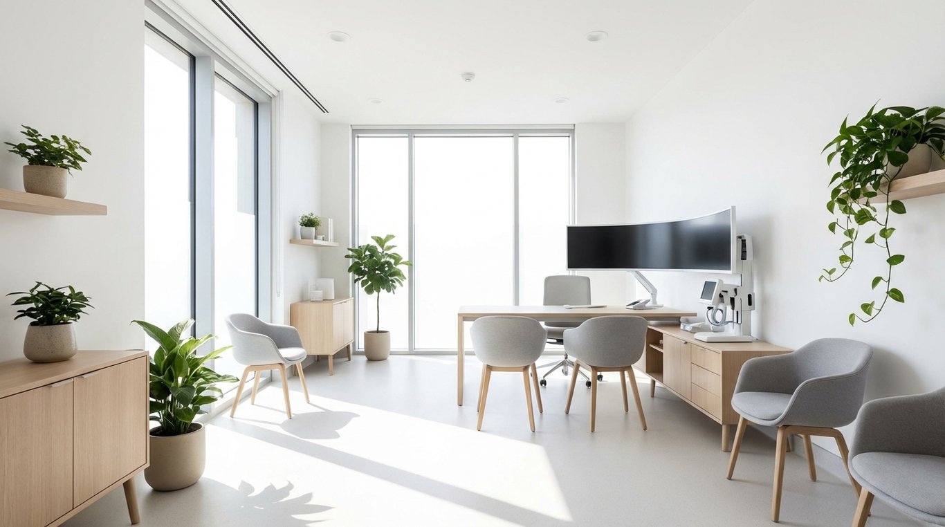 Espace de consultation médicale moderne et lumineux