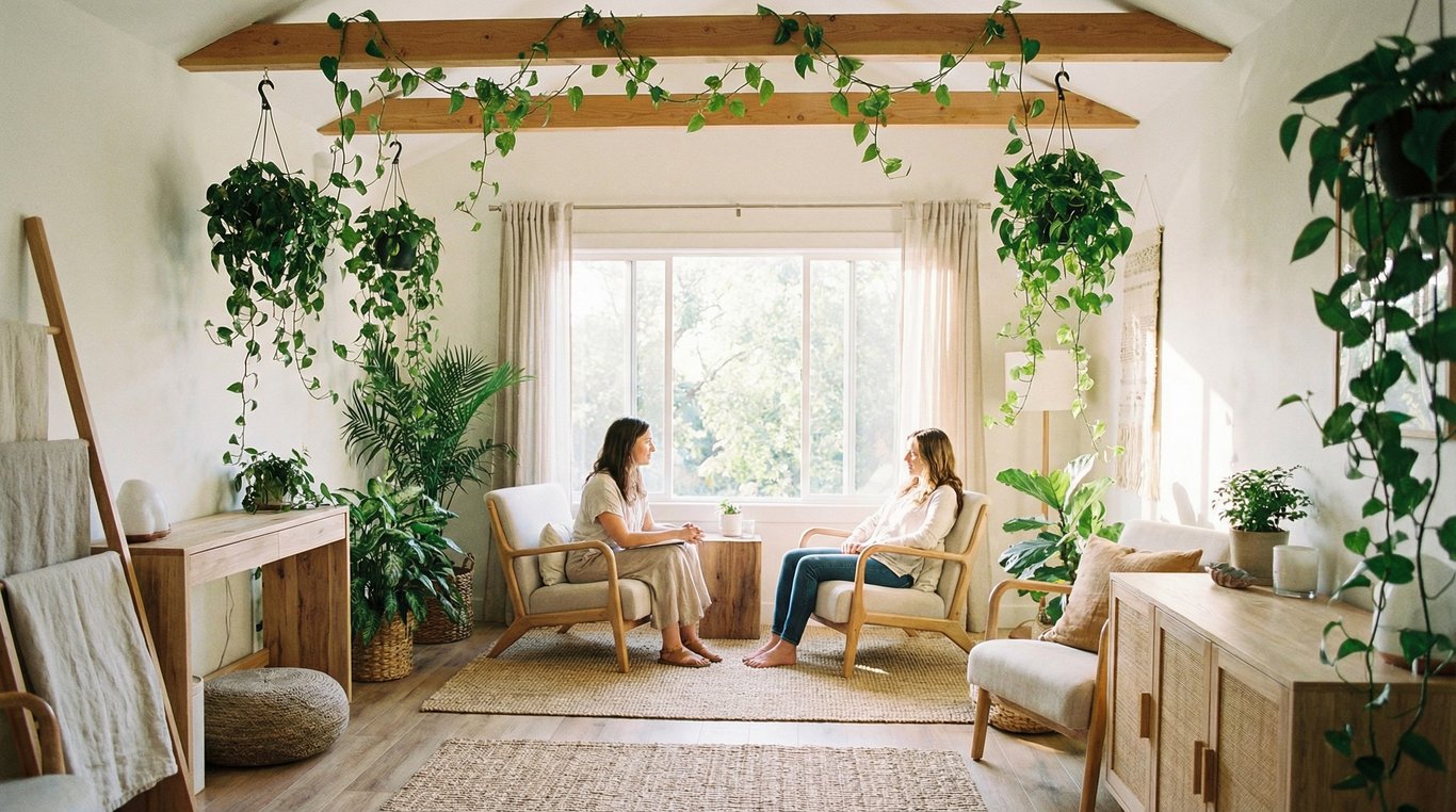 Espace de consultation lumineux et apaisant