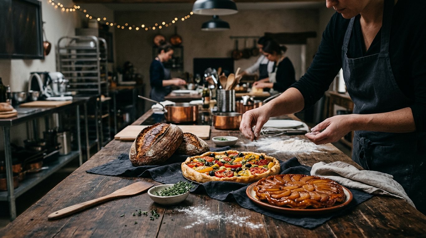 Détail d'une sauce versée sur un plat