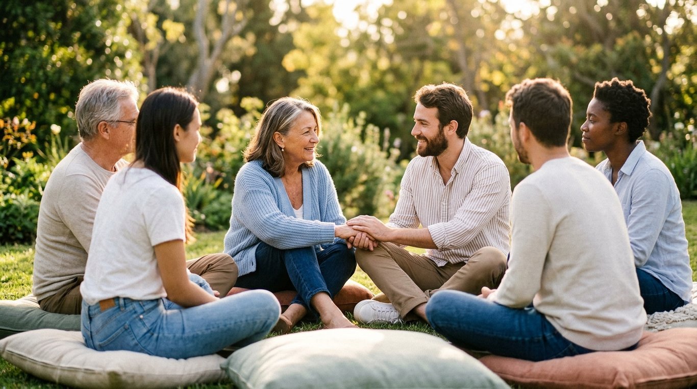 Rencontre en cercle pour un temps d'écoute et d’échanges.