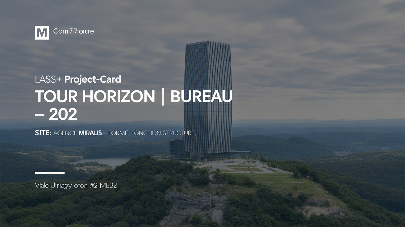 Façade minimaliste en verre et béton