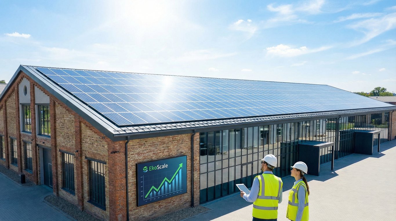 Graphiques avant/après montrant la réduction des émissions carbone