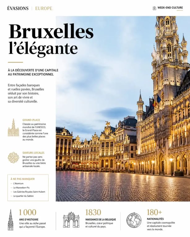 La Grand-Place de Bruxelles, incontournable pour un séjour de 2 jours à Bruxelles