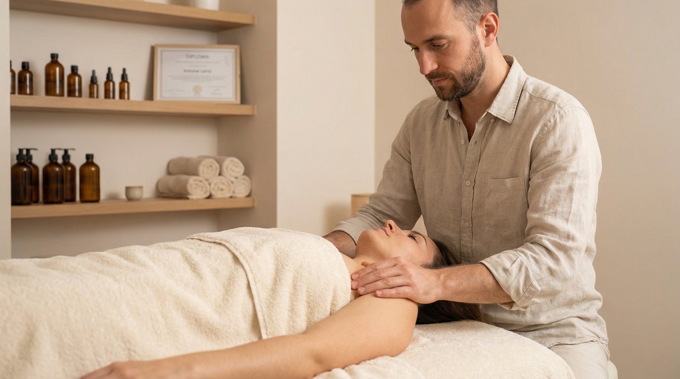 Portrait d'Antoine Leroy, massage thérapeutique