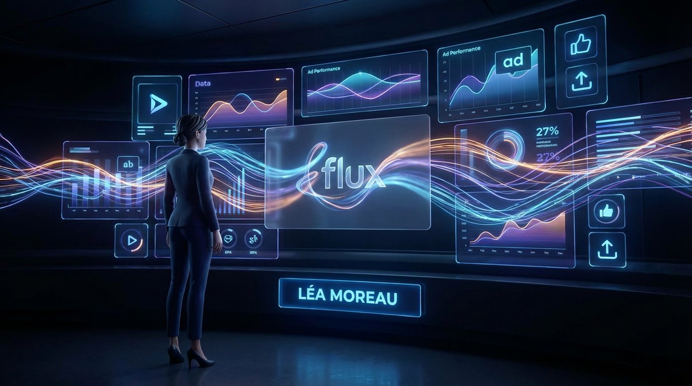 Portrait de Léa Moreau, media buyer Social Ads chez AdFlux