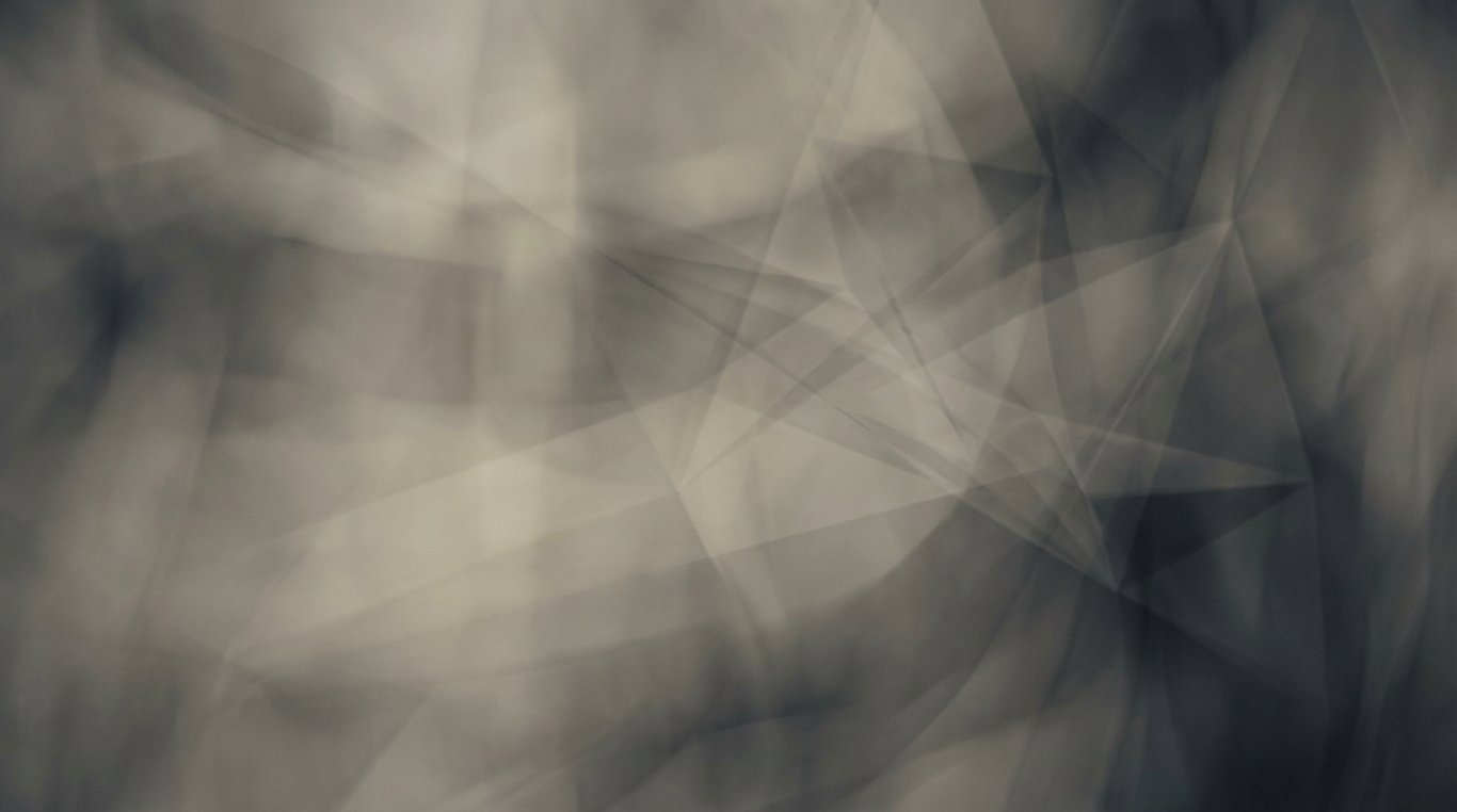 Visualisation abstraite de logos technologiques et interfaces utilisateurs flottant dans un espace 3D épuré