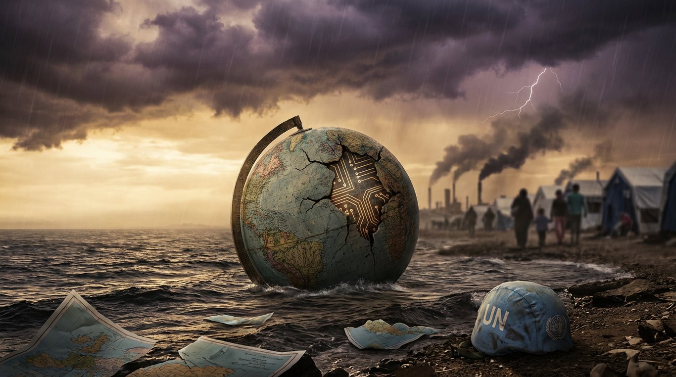 Vue aérienne d'un sommet international