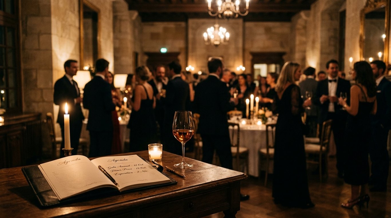 Dîner de gala élégant