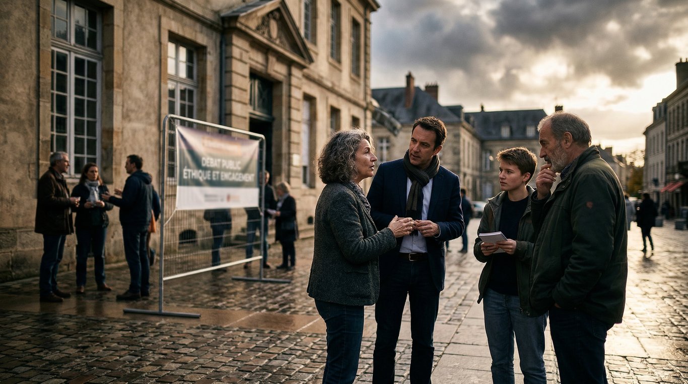 Campagne de sensibilisation avec affiches et flyers dans un parc public