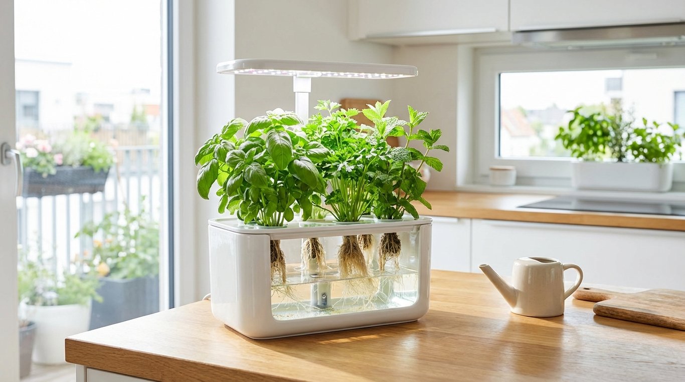 Jardin hydroponique de cuisine