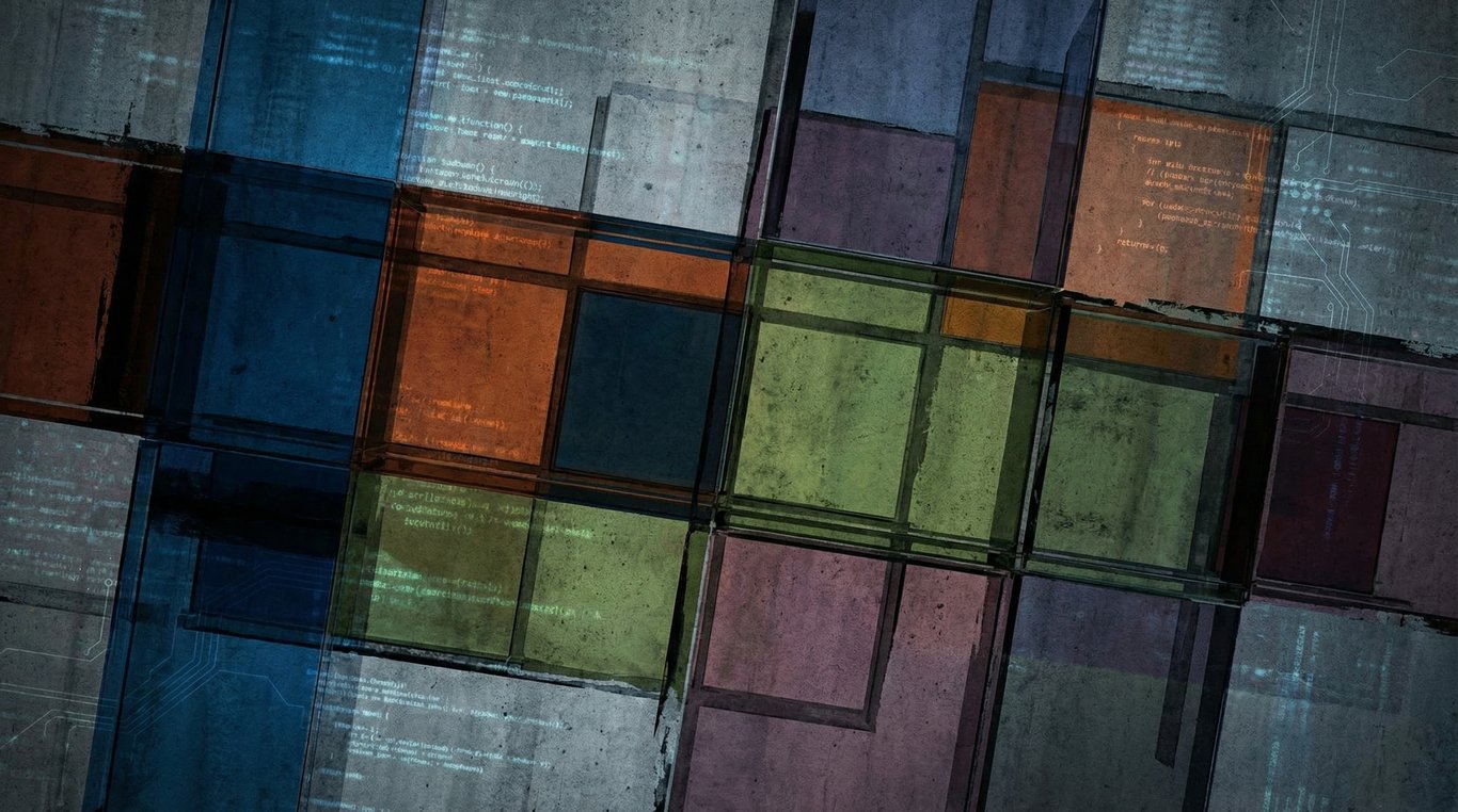 Démonstration de placement chaotique dans un layout CSS Grid déstructuré