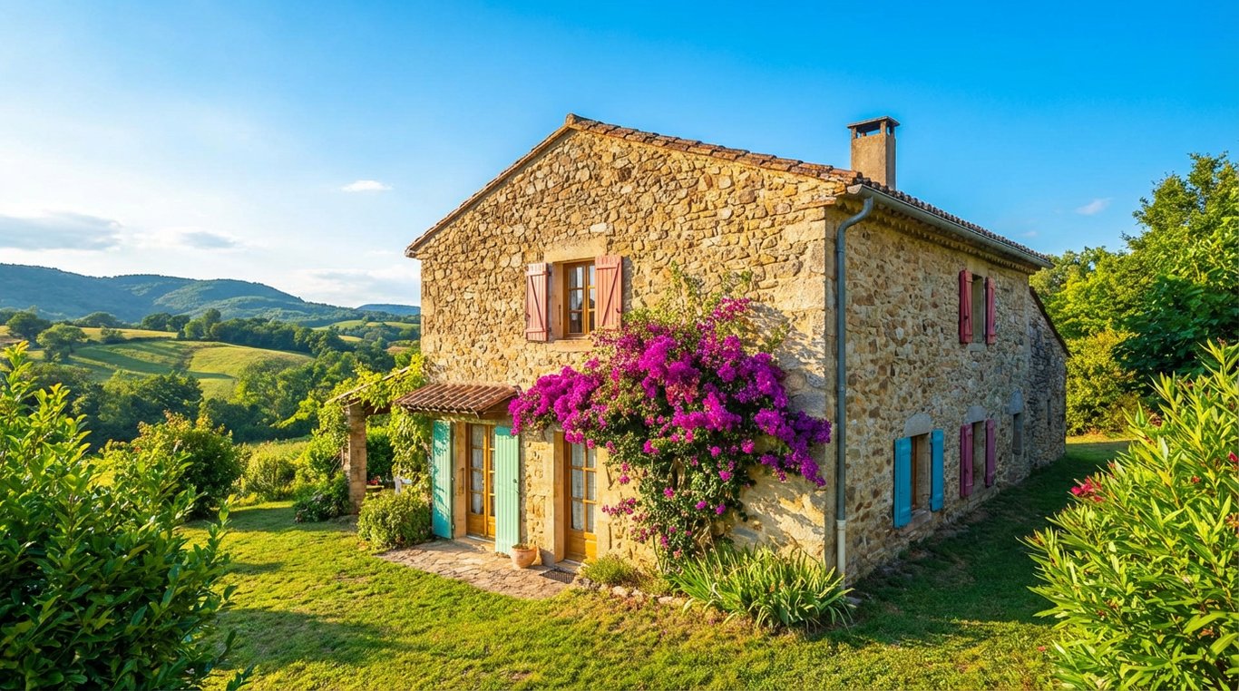 Gîte avec piscine extérieure et terrasse ensoleillée