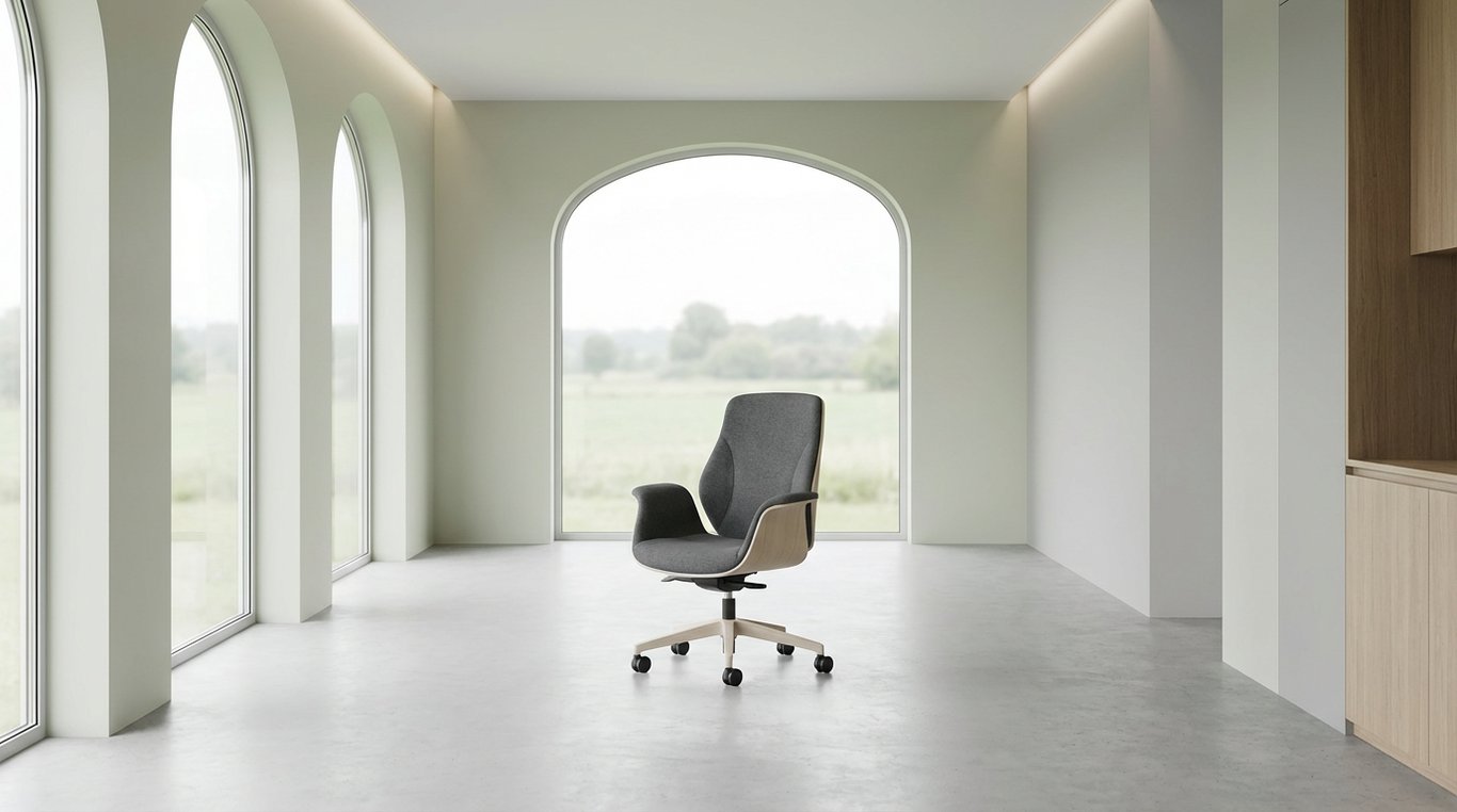 Espace de bureau minimaliste et lumineux