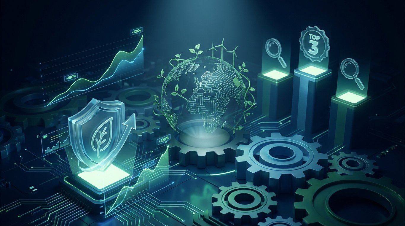 Dashboard SEO montrant l'augmentation du trafic organique