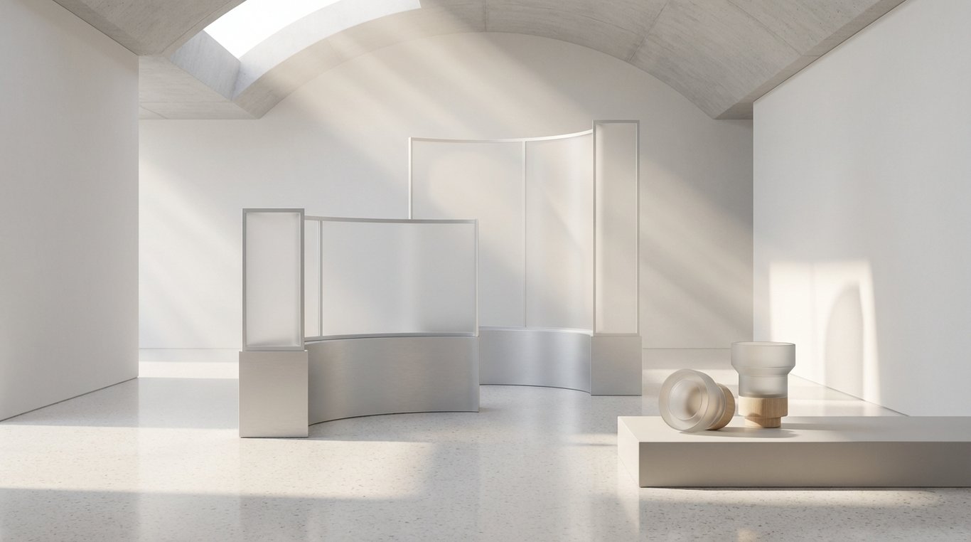 Photographie minimaliste d’un paysage urbain aux couleurs douces et lignes épurées