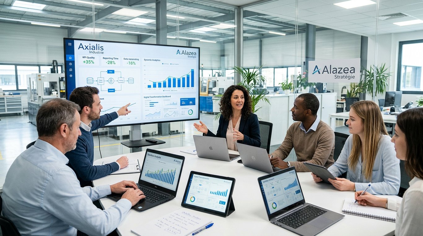 Visuel illustrant la transformation digitale et la modernisation des outils
