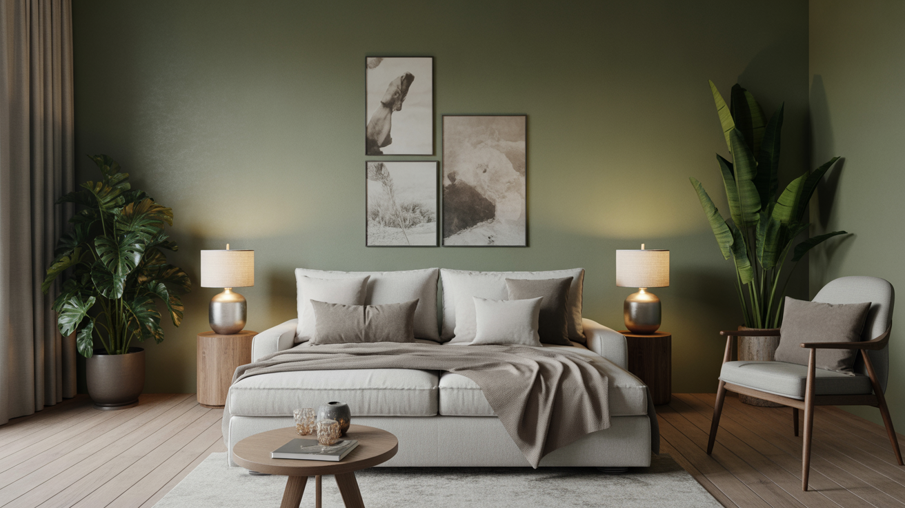 Nappe blanche immaculée sur table en bois sombre avec argenterie brillante