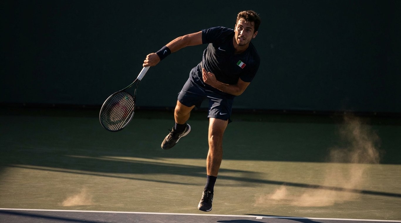 Portrait de Lucas Moretti, joueur de tennis professionnel