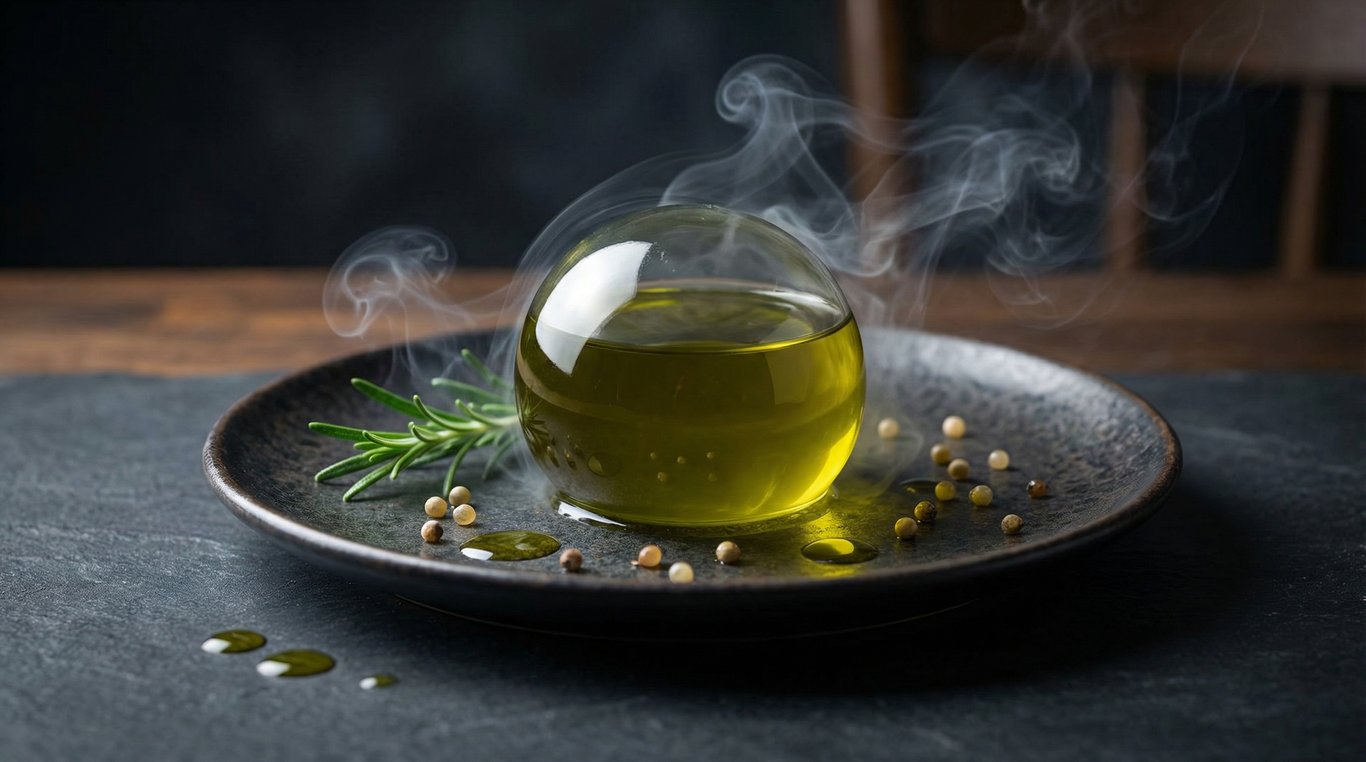 Sphère d'olive en lévitation