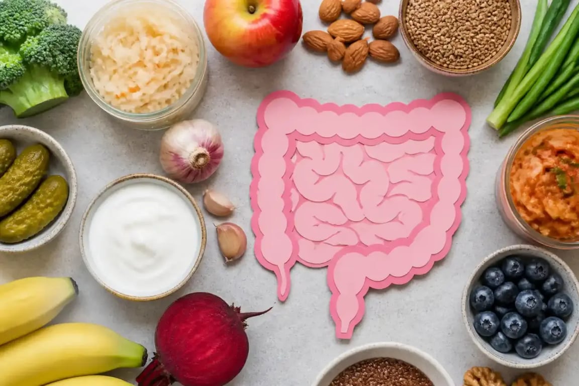 Représentation du microbiote intestinal et des interactions avec l’immunité