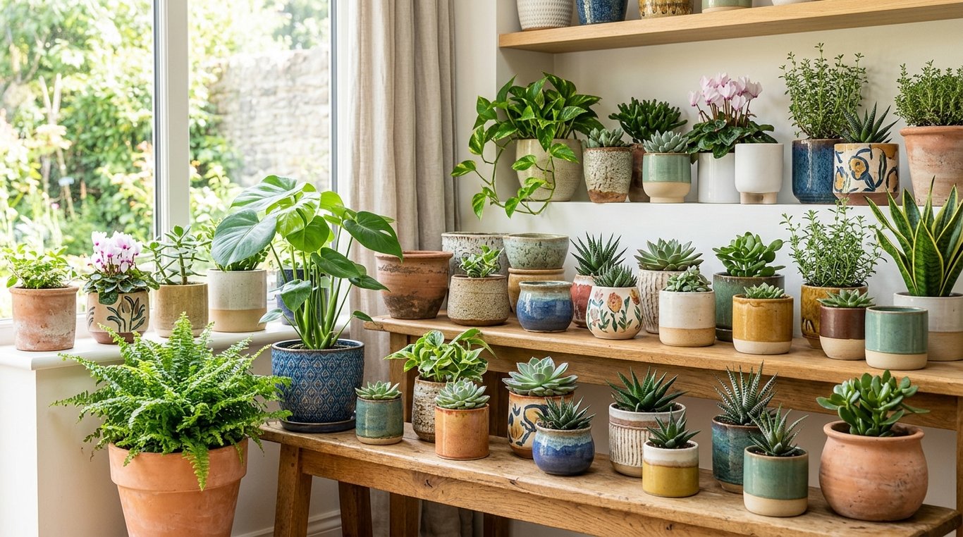 Une sélection de pots design KitchPot, pensée pour mettre en valeur vos plantes d'intérieur.