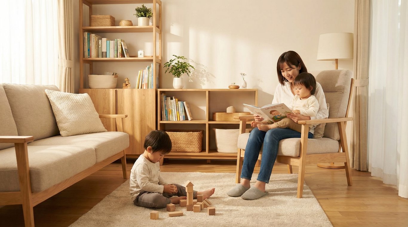 Table de travail avec carnets, crayons et plantes vertes