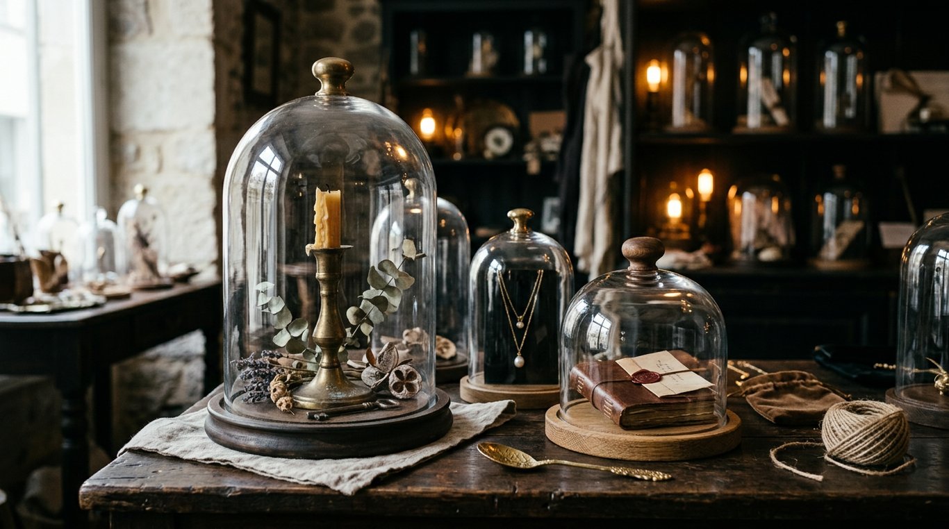 Cloche en verre soufflé