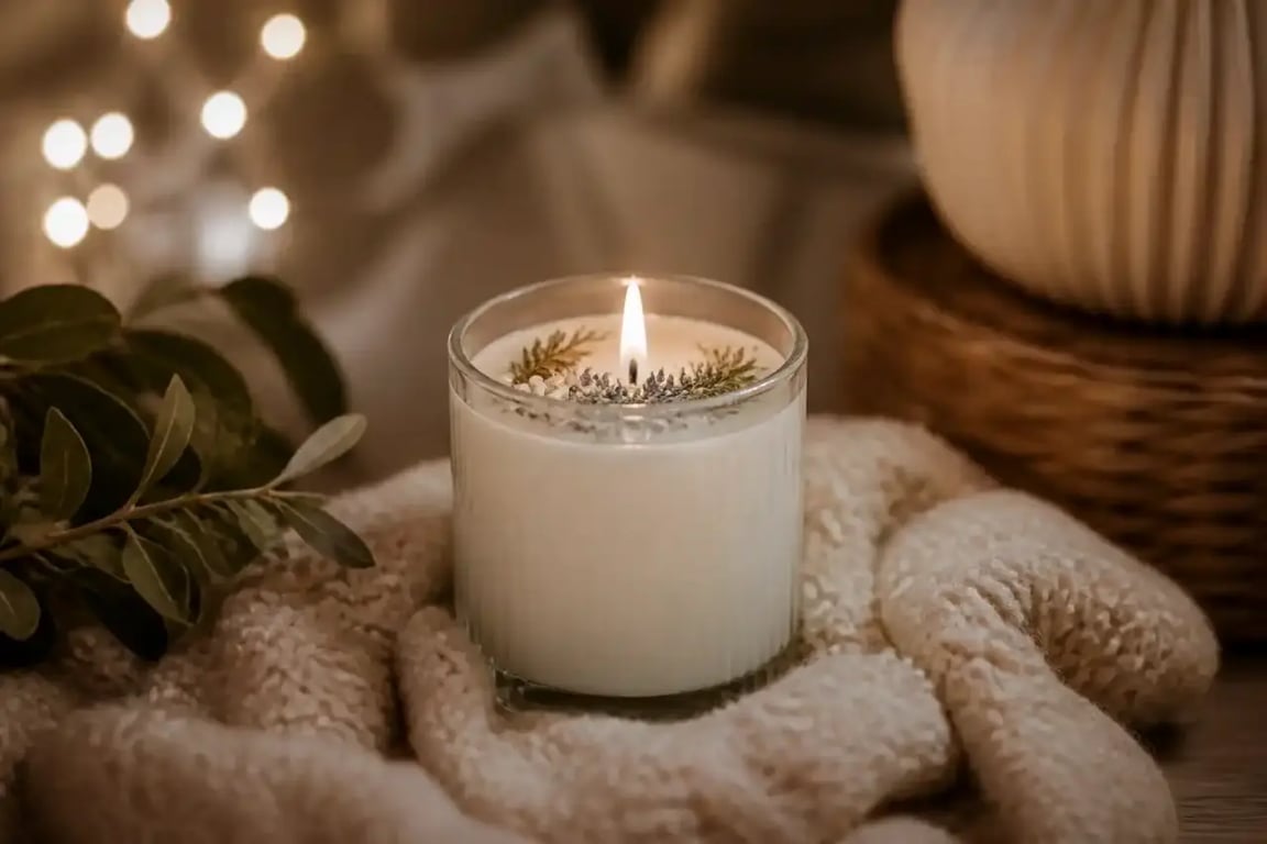 Bougie parfumée ambre et bois de santal