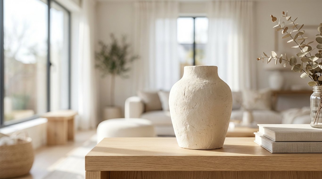 Vase en céramique artisanale