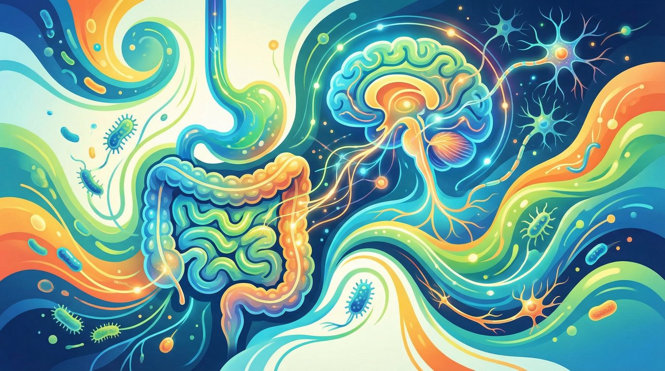 Formes organiques microscopiques représentant le microbiote