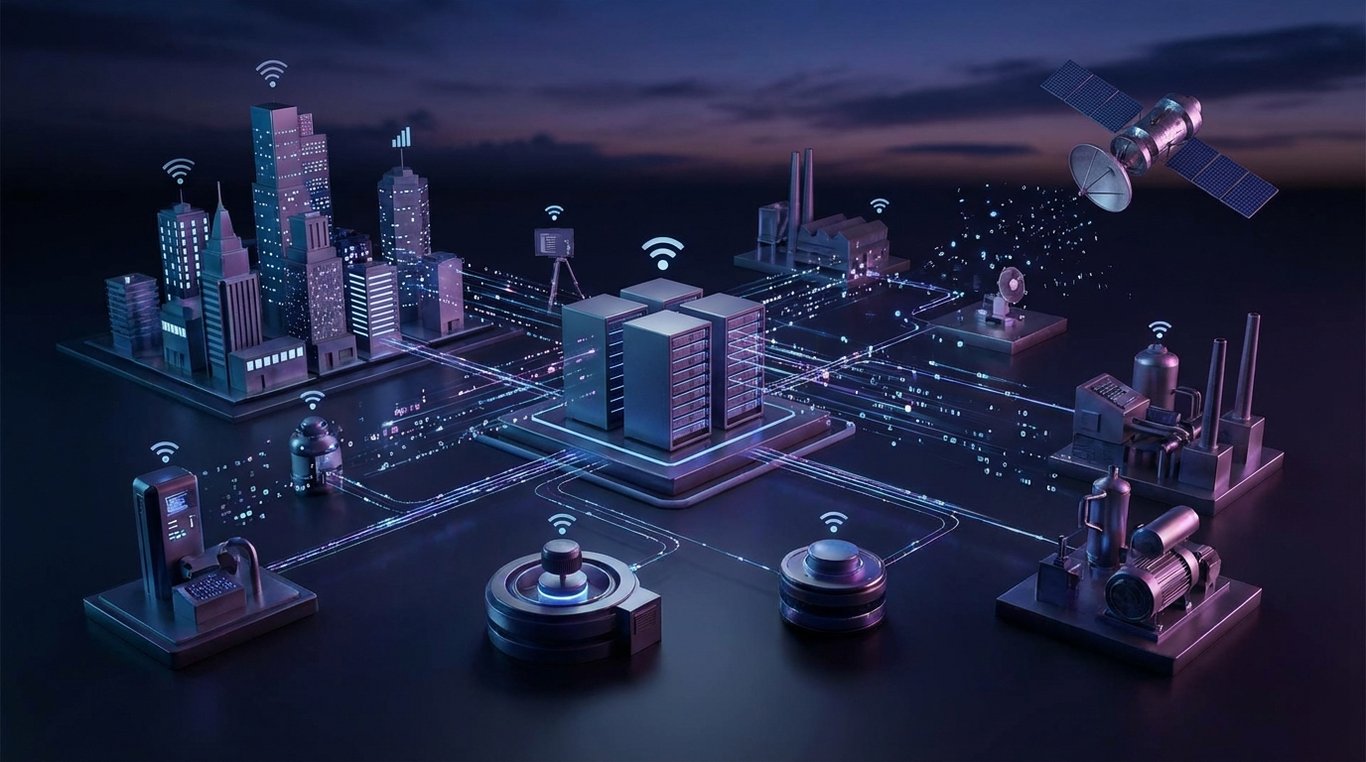 Interface utilisateur moderne d'un tableau de bord de gestion de véhicules avec graphiques lumineux et carte interactive