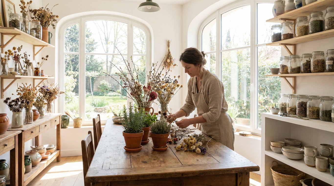 Pots en céramique artisanale