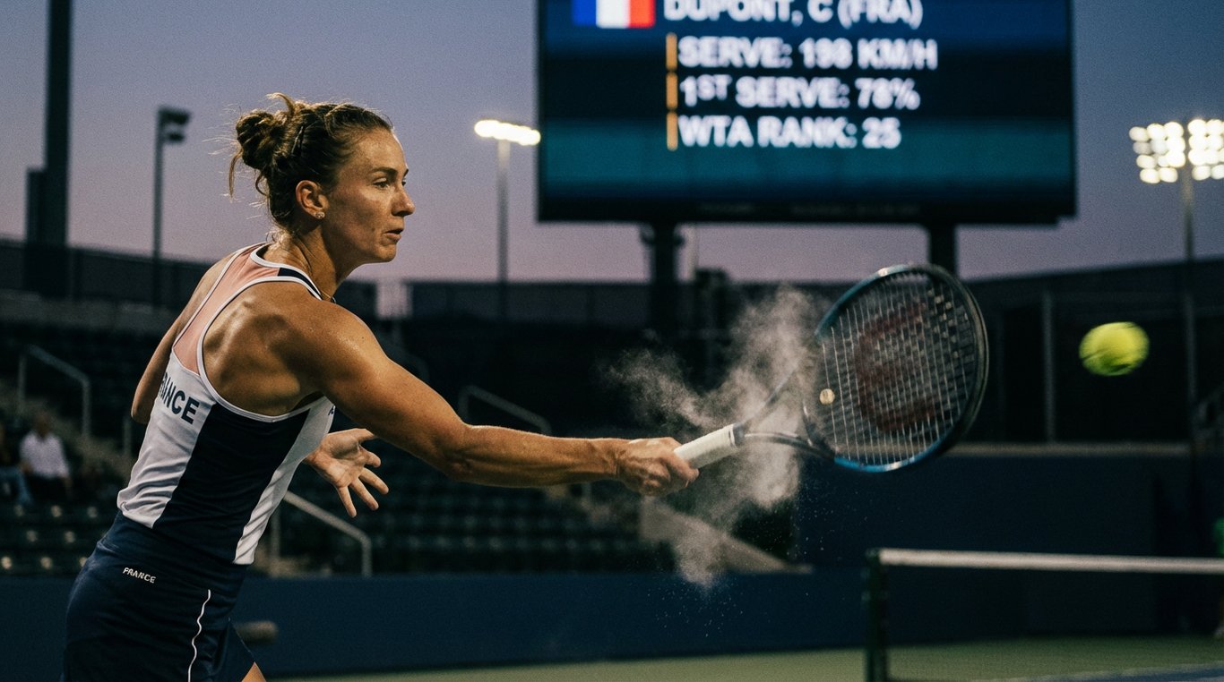 Portrait de Clara Dupont, joueuse de tennis professionnelle