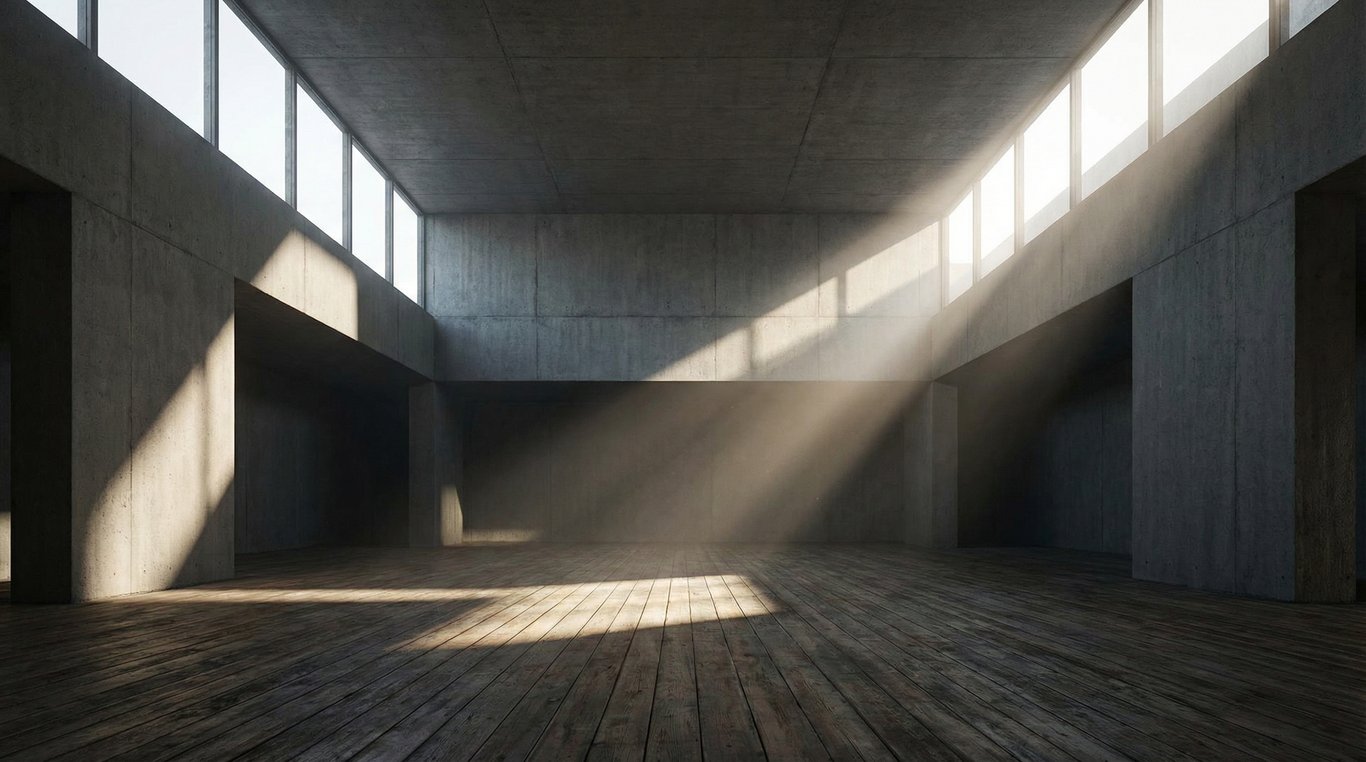 Jeux de lumière naturelle sur parquet