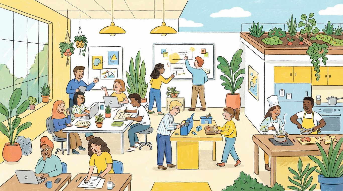 Portrait illustré de l'artiste voyageur Carnet Nomade, style encre et aquarelle