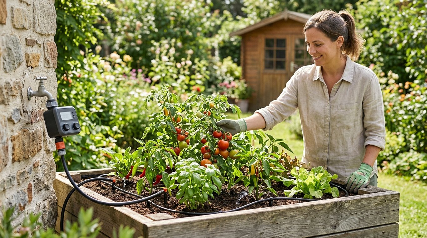 Kit d’arrosage malin pour plantes en pot