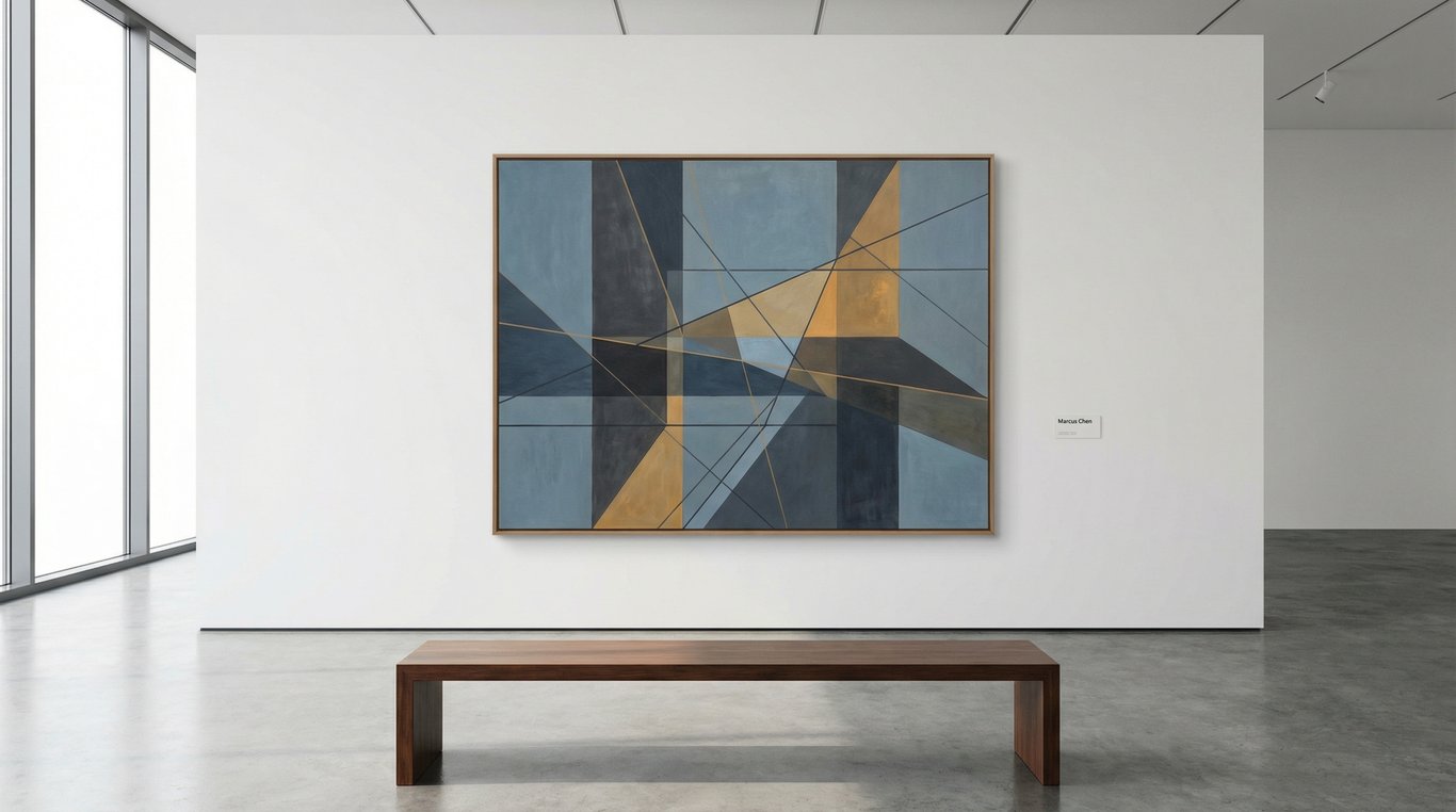 Œuvre phare de l'exposition 'Lignes suspendues' : installation filaire délicate