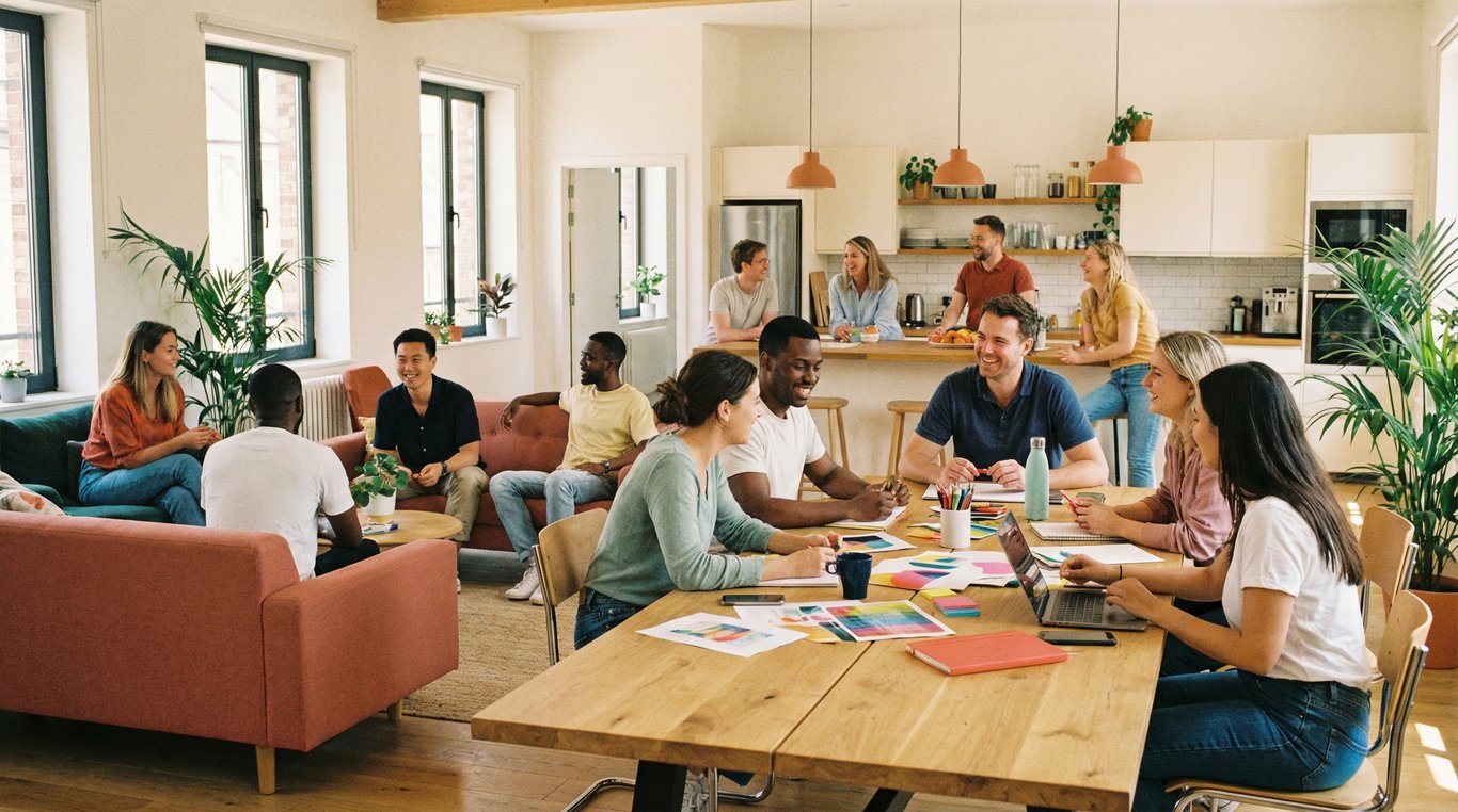 Structure cellulaire macro artistique avec éclairage bleu et cyan