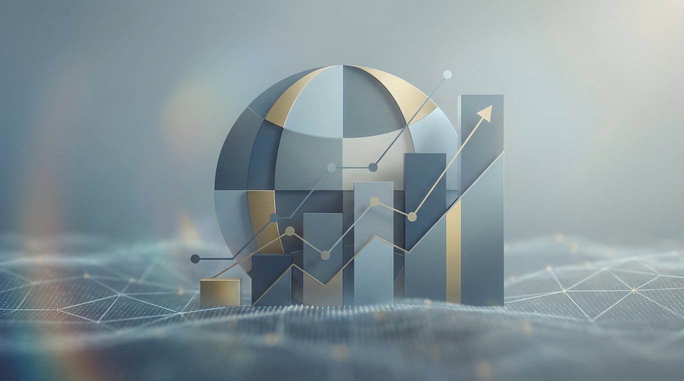 Illustration abstraite représentant la gestion de patrimoine professionnel et la solidité financière