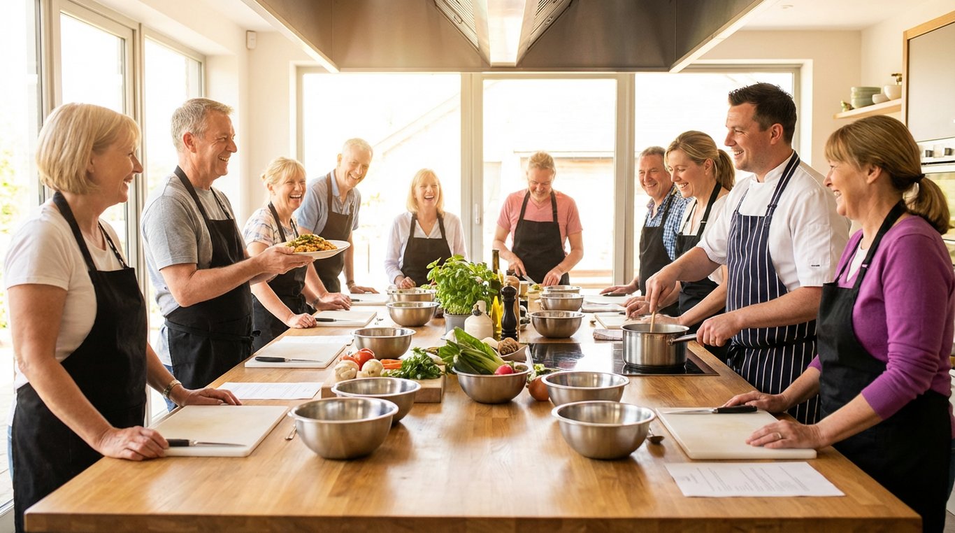 Chef montrant une technique
