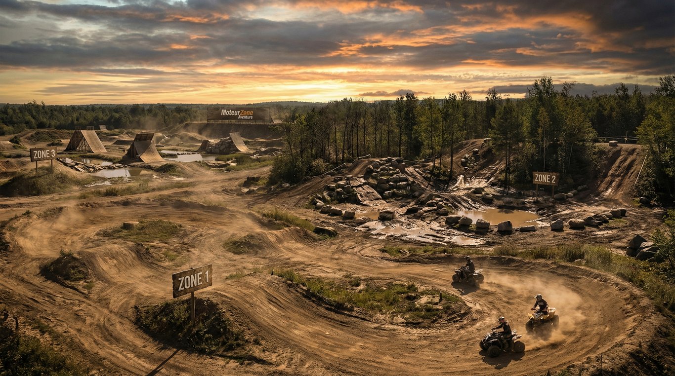 Carte des 3 zones de pilotage