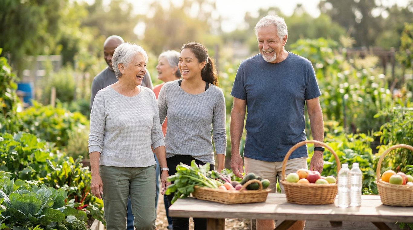 Un espace de travail ordonné avec une tablette affichant des graphiques et une plante verte à côté