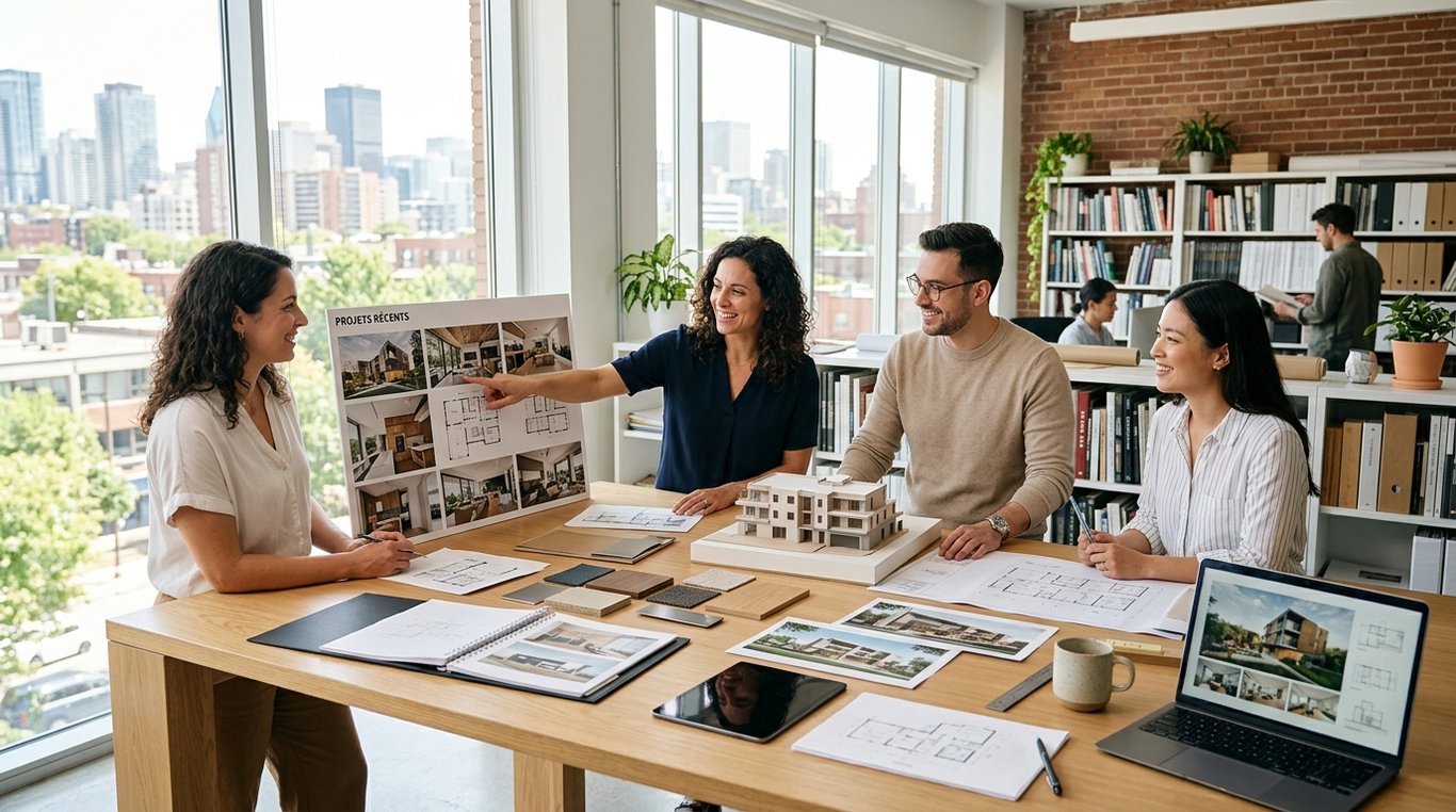 Photographie inspirante représentant un projet de rénovation intérieure et d’aménagement paysager, en harmonie avec la nature.