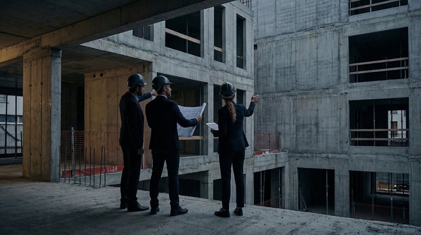 Portrait en noir et blanc de Sophie Laurent, chef de projet, visage avec trait jaune barré sur les yeux