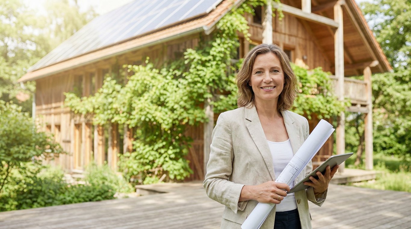 Portrait de Claire Dubois, architecte écologique